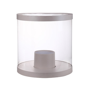 Flower Packaging Mother's Day <strong>Big</strong> Round <strong>Transparent</strong> Holding Flower <strong>Box</strong> <strong>PVC</strong> Window Clear Flower <strong>Box</strong>