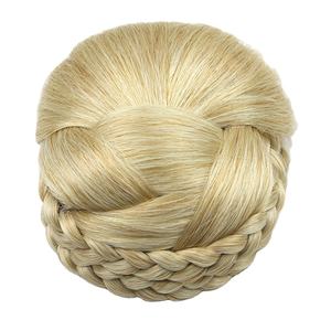 Chignon tressé élégant en cheveux synthétiques à clipser, accessoire de <span class=keywords><strong>coiffure</strong></span> pour mariée - Product Image 1