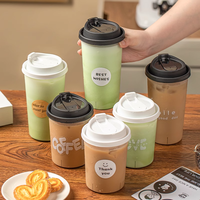 Gobelet jetable en PP de qualité alimentaire, nouveau design, paroi simple, transparent, avec couvercles réutilisables, 90 mm, moulage par injection en plastique dur, pour bubble tea, desserts