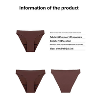 Culottes menstruelles lavables en coton et nylon biodégradable pour femmes, grandes tailles, sous-vêtements OEM