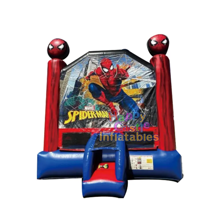 Kustom komersial spiderman acara bouncing permainan rumah dengan panel seni dapat dilepas spanduk