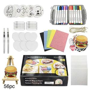 3D Magic Puffy Mousse Texture <span class=keywords><strong>Peinture</strong></span> Coffret Cadeau Kit DIY Dessin Éponge Artisanat Jouet pour École Classe Fête Activité Jeu Fournitures - Product Image 2