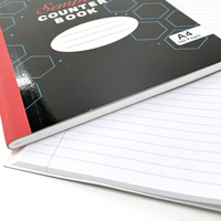 Articles de papeterie Livres de comptoir bon marché Impression de logo personnalisé Livres A4 2Q/3Q/4Q 192/288 pages en vrac pour les fournitures scolaires et de bureau