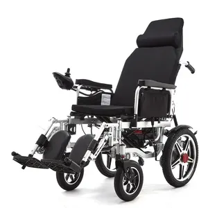 工厂全地形制造商列表便宜价格手动可调靠背斜躺电动轮椅