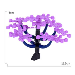 MOC Creative DIY Green Tree <strong>Bird</strong> Plant Scene Decoration Ornaments Children's Small Particle Assembly Building Block Toys <strong>Bricks</strong> - Product Image 2
