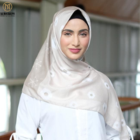 SHENGMO Foulard Hijab Musulman Imprimé en Satin Villus Brillant avec Ourlet 70*180cm, Châle, Bandana Ethnique, Vente en Gros Usine