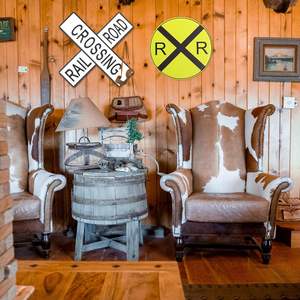 ป้ายเหล็กทางแยกรถไฟ - ป้ายโลหะทรงกลม สัญลักษณ์วงกลมทางรถไฟ ภาพรถไฟรวมตัวกัน สำหรับตกแต่งภายใน - Product Image 5