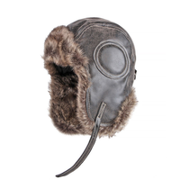 Chapeau d'hiver unisexe avec cache-oreilles, casquette de pilote en simili cuir avec doublure en fausse fourrure épaisse pour le ski, le cyclisme, chapeau chaud pour l'extérieur