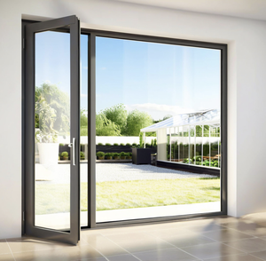 Design intérieur moderne personnalisé en alliage d'aluminium enceinte de balcon en verre insonorisé avec pont-<span class=keywords><strong>porte</strong></span> à battants cassée pour villas - Product Image 4