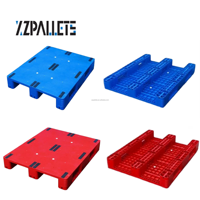 Palette en plastique industrielle robuste de qualité alimentaire Xzpallets Euro à surface plane, à entrée 4 directions