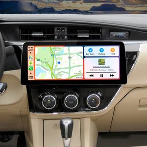 Lecteur vidéo de voiture Android 13 avec écran large de 12,3 pouces, autoradio stéréo pour Toyota Corolla 2014-2016, GPS, multimédia, Carplay, unité principale - Product Image 1