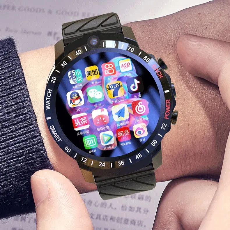MT27 jam tangan pintar pria dan wanita, arloji cerdas Android Quad-core tahan air 4G + 64G 4G wifi 2024