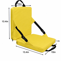 Chaise pliante d'extérieur de haute qualité avec coussin anti-salissure pour stades, plages, parcs et camping, incluant un coussin isotherme oblique