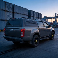 Couverture de benne rigide en alliage d'aluminium sur mesure pour camionnettes universelles (benne de 2 m) - Étanche, sans glissement, sans perçage
