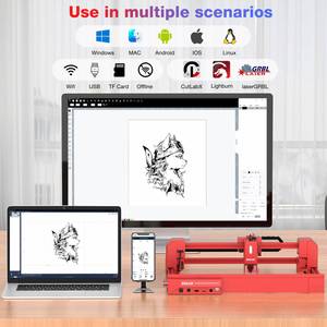 <span class=keywords><strong>Atomstack</strong></span> A6 X6 Pro <span class=keywords><strong>50W</strong></span> Versión mejorada de segunda generación Marco integrado CNC Madera Vidrio Metal Máquinas de grabado láser - Product Image 4
