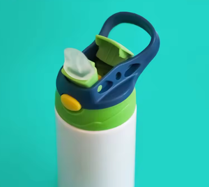 12oz 350ml White Body Color Lid Sippy Children Cup Sublimation <b>Blank</b> Kids <b>Water</b> <b>Bottle</b> - Product Image 2