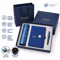 Coffret Cadeau d'Affaires avec Gobelet Intelligent à Affichage de Température, Carnet en Cuir PU, Stylo, Logo Personnalisé, Boîte Cadeau Promotionnelle d'Entreprise