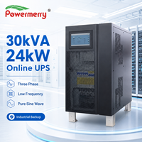 UPS en Línea de Baja Frecuencia 30kVA 24kW Trifásico con Batería de Plomo-Ácido y Onda Sinusoidal Pura para Uso Industrial en Sistemas de Protección de Respaldo