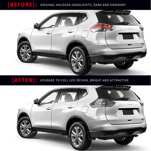 ไฟท้ายรถยนต์ LED สีแดง รุ่นใหม่ ไฟวิ่ง ไฟเบรก ไฟเลี้ยว สำหรับ Rogue X-trail ปี 2014-2019 - Product Image 3