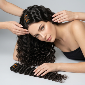 Vrais Bundles de Cheveux Indiens Bruts de la Collection Temple Remy, Non Traités, Bouclés, Longue Durée, avec Brillance et Volume Naturels - Product Image 1