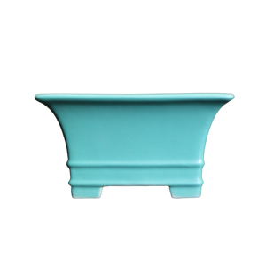 Ceramic Bonsai Pot <b>Square</b> Desktop <b>Planter</b> Zen Style Small Pot Mi Tao Xiang Wen Tang - Product Image 5