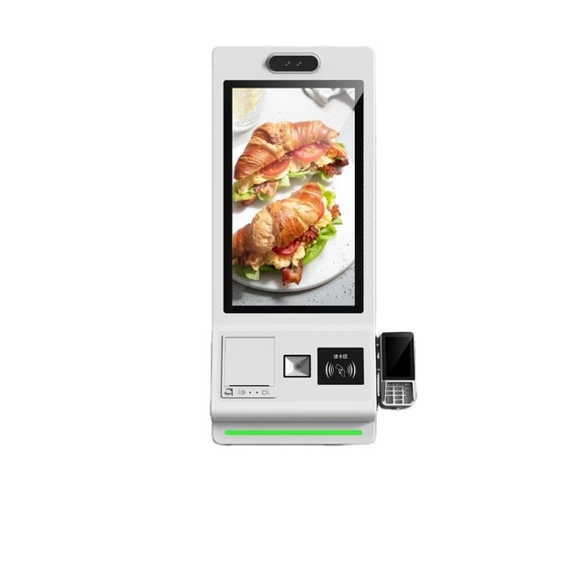 27 Inch Self-service Inquiry Kiosk Bank/Hospital Queue Touch Screen Kiosk Printer/ Camera/Scanner Customized Kiosks