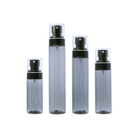 Noir Transparent crème solaire brouillard vaporisateur bouteille corps parfum pulvérisateur récipient en plastique cheveux poudre pompe bouteille 60/80/100/120ml