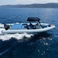 Bateau semi-rigide en aluminium de 9,9 m (33 pieds) à coque en V profond, anti-corrosion, RHIB, bateau de travail commercial