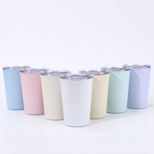 Tasse à café et à lait en acier inoxydable à double paroi de 240 ml/360 ml, anti-fuite, sans BPA, isolée sous vide, pour la maison et le bureau - Product Image 1