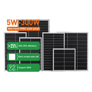 25% panneaux solaires HPBC à haute <span class=keywords><strong>efficacité</strong></span> 20W 30W 40W 50W 60W 100W petit panneau solaire en verre panneau d'énergie solaire photovoltaïque BC - Product Image 3