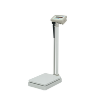 LOCOSC LH101-LED Balance médicale numérique de table Mesure de la taille et du poids Fonction IMC Affichage LED/LCD Construction en acier au carbone