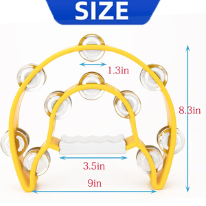 ราคาถูกOme Absมือถือระฆังโลหะ<span class=keywords><strong>Tambourine</strong></span> <span class=keywords><strong>Ktv</strong></span>ปาร์ตี้คู่แถวHalf Moonเพลง<span class=keywords><strong>Tambourine</strong></span>