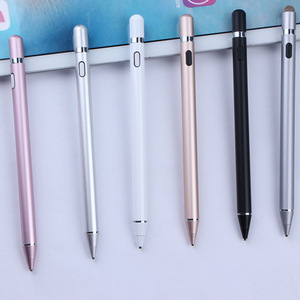 Caneta Stylus Capacitiva Ativa de Metal com Tela Sensível ao Toque K818-Five Circle para Celulares, Tablets e Phablets com Clipe para Desenho – Atacado - Product Image 2