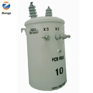 25kva 37.5kva 50kva Single Phase Pole Mounted Distribution Transformer 75kva 250kva 100kva High Voltage Single Phase Transformer