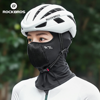 ROCKBROS Couvre-chef intégral pour cyclisme d'été Masque de moto en soie de glace respirant pour hommes femmes Caractère confortable pour le sport