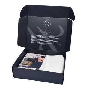 Carton ondulé noir personnalisé en carton, boîte d'emballage pour uniformes de <span class=keywords><strong>chef</strong></span> ustensile de cuisinier Toque blanche et couteau de cuisine - Product Image 3