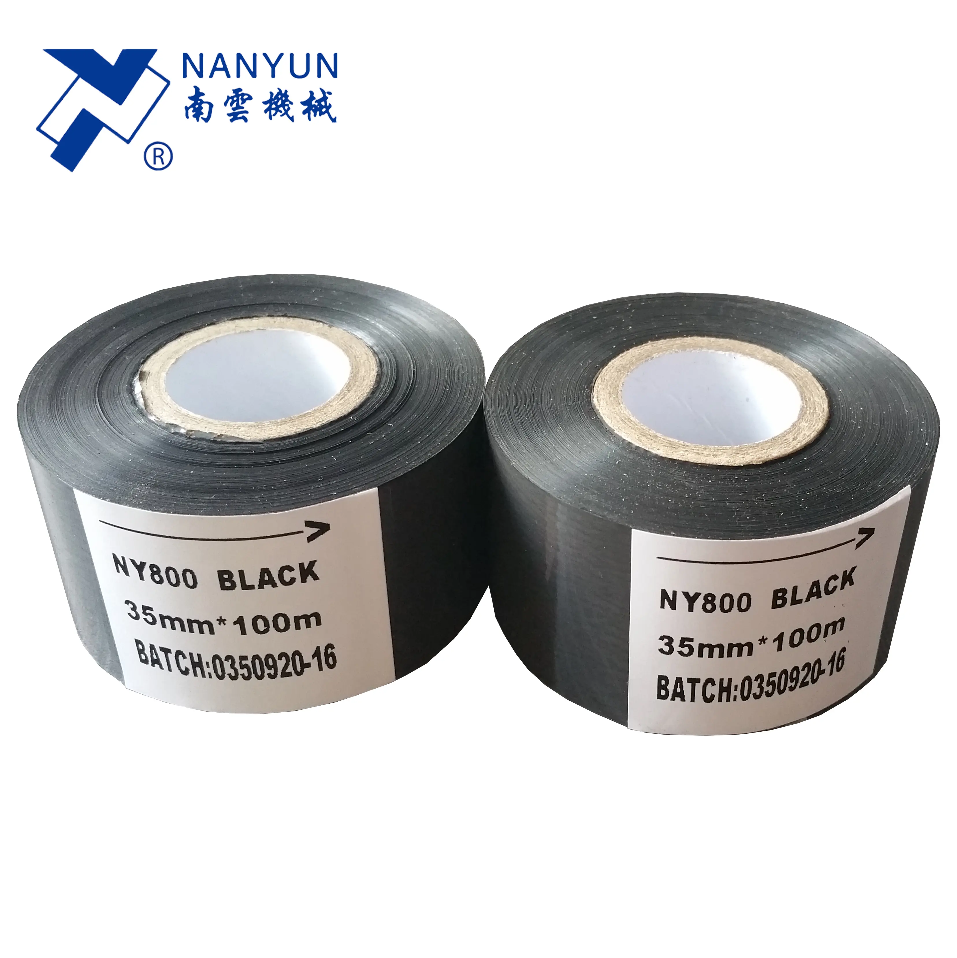 NanYun NY-800 Black 30mm*100m Printing Batch Number Ribbon Pet Generic Date Coding Foil