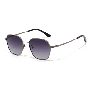 Rectangle Full Rim <b>Sunglasses</b> Unisex Adult UV400 Protection Fashion Style <b>Gradient</b> Lenses Metal Frame - Product Image 1
