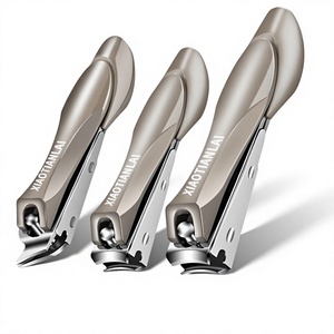 Coupe-ongles en acier inoxydable résistant aux éclaboussures, outil ergonomique de coupe des ongles pour les doigts et les orteils, manucure et pédicure - Product Image 1