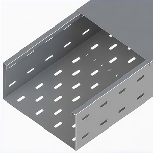 Canal de câblage ventilé en <span class=keywords><strong>acier</strong></span> perforé galvanisé à chaud pour la construction industrielle lourde - Product Image 5