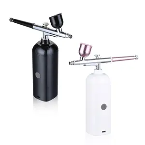 Portable Air Brush Spray Gun compresseur aérographe sans fil pour maquillage Nail Art gâteau décoration salon de coiffure