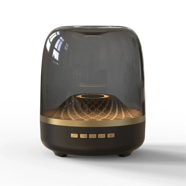 Best Gifts Portable Wireless Speaker with RGB Surround Sound Transparent Glass Subwoofer for Home Theatre Mobile Phone Use