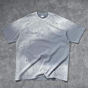 เสื้อยืดโอเวอร์ไซส์สไตล์วินเทจ ล้างสี  สำหรับผู้ชาย  รับสกรีนโลโก้ตามสั่ง - Product Image 3