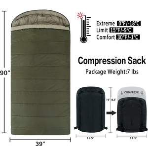 Extérieur Coton Flanelle XXL pour Adultes Grand et Grand Temps Froid Hiver Zéro <span class=keywords><strong>Degré</strong></span> Camping Gratuit Compression <span class=keywords><strong>Sac</strong></span> <span class=keywords><strong>Sac</strong></span> <span class=keywords><strong>de</strong></span> <span class=keywords><strong>Couchage</strong></span> - Product Image 2