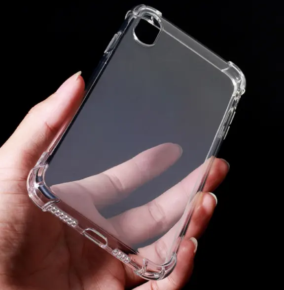 Four Corners Shockproof Soft TPU Clear Back Case Cover for Sharp Aquos S2 S3 R2 Transparent Fitted Phone Shell Anti Dus