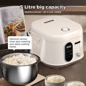 Fogão Elétrico Multi Panela De Arroz De Controle Digital Pequeno Aparelho De Cozinha Estilo Retro e Mantenha A Função Quente Kitchen Rice Cooker - Product Image 2