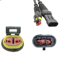 OBD Conexión a prueba de agua Cable de conexión de diagnóstico de coche Arnés 2PIN3PIN Material de aislamiento PBT para aplicaciones electrónicas