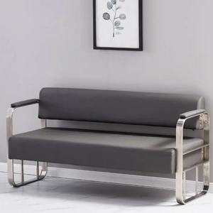 Modern Style Design Sense Simple Fabric Soft Modern Stainless <b>Furniture</b> Home <b>Furniture</b> Waiting Chairs Living Room Sofa - Product Image 4