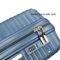Ensemble de 3 valises à roulettes extensibles en PP rigide, légères, imperméables, écologiques, avec serrure, unisexe, pour voyage, en polyester