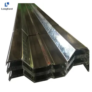 Cubierta de Metal corrugado, materiales de construcción de cubiertas de acero, galvanizado, 0,4-1,2mm, precios de cubiertas de suelo compuesto